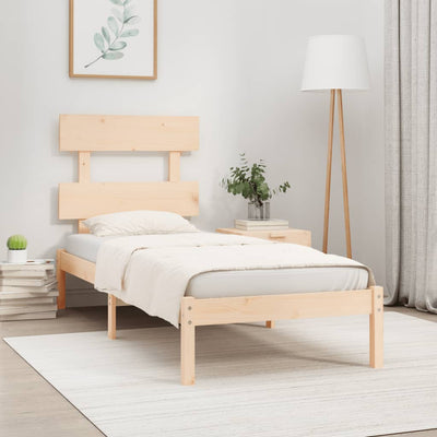 vidaXL Bed Frame without Mattress 90x190 cm Solid Wood