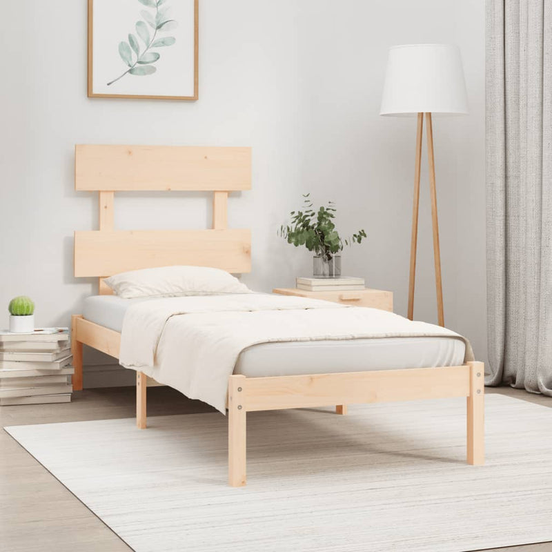 vidaXL Bed Frame without Mattress 90x190 cm Solid Wood