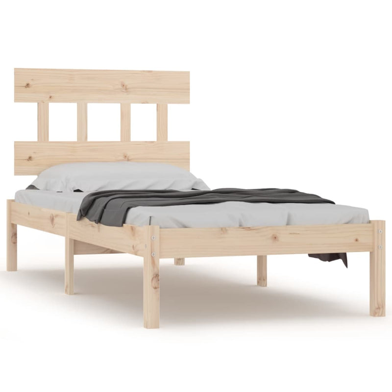 vidaXL Bed Frame without Mattress 90x190 cm Solid Wood