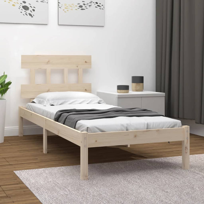 vidaXL Bed Frame without Mattress 90x190 cm Solid Wood