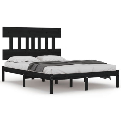 vidaXL Bed Frame without Mattress 183x203 cm King Solid Wood
