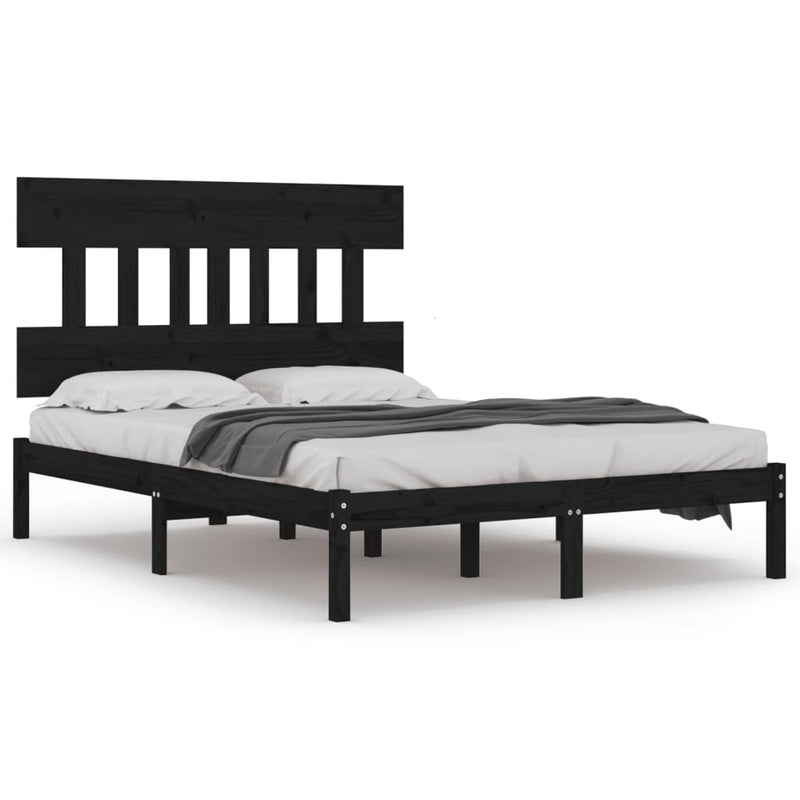 vidaXL Bed Frame without Mattress 183x203 cm King Solid Wood