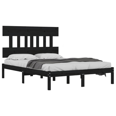 vidaXL Bed Frame without Mattress 183x203 cm King Solid Wood