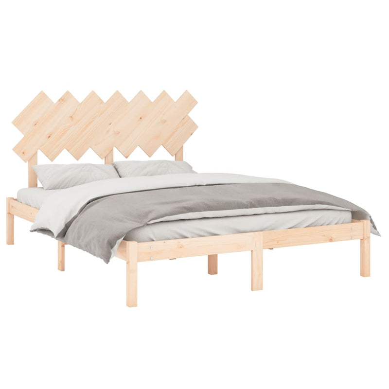 vidaXL Bed Frame without Mattress 150x200 cm Solid Wood