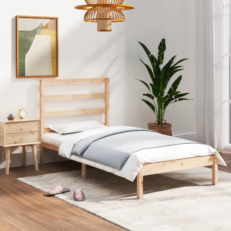 vidaXL Bed Frame without Mattress 90x190 cm Solid Wood