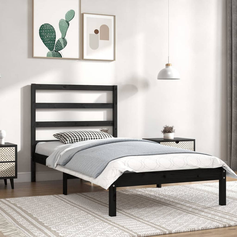 vidaXL Bed Frame without Mattress 90x190 cm Solid Wood