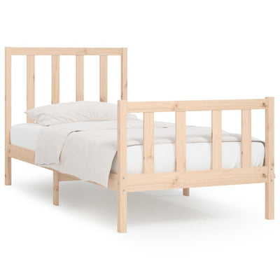 vidaXL Bed Frame without Mattress 90x190 cm Solid Wood