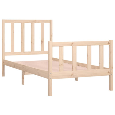 vidaXL Bed Frame without Mattress 90x190 cm Solid Wood