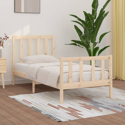 vidaXL Bed Frame without Mattress 90x190 cm Solid Wood