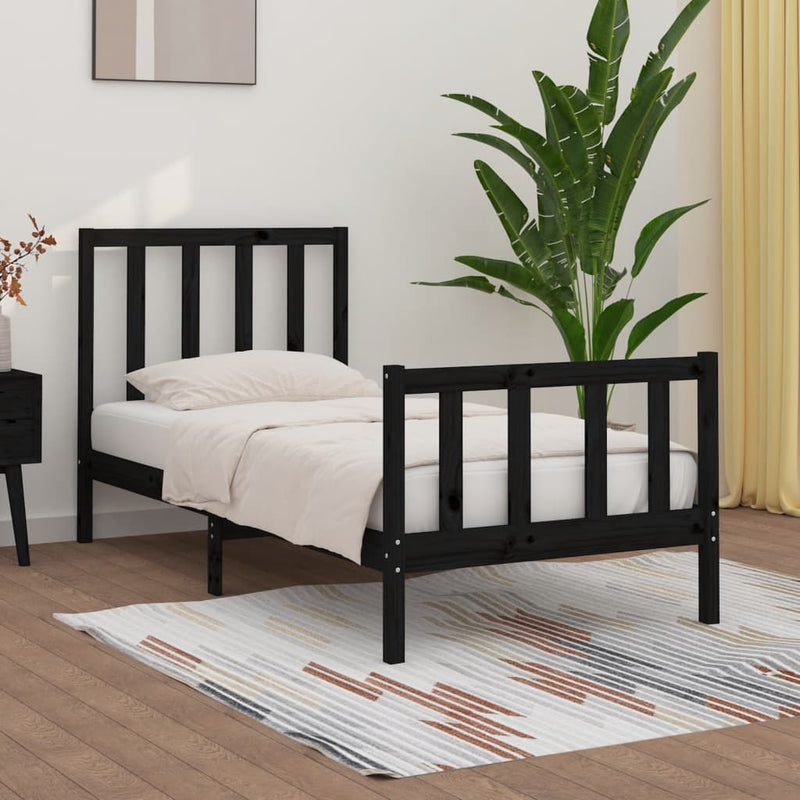 vidaXL Bed Frame without Mattress 90x190 cm Solid Wood