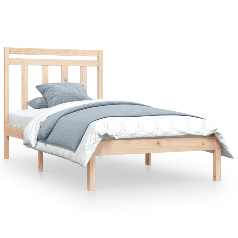 vidaXL Bed Frame without Mattress 90x190 cm Solid Wood