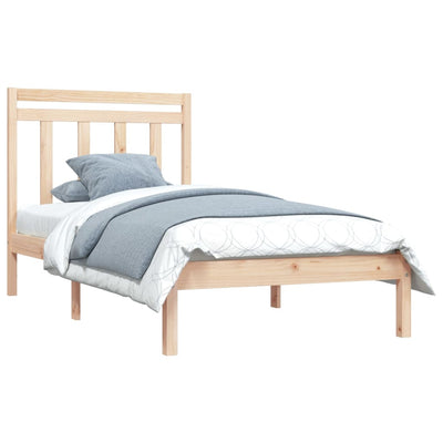 vidaXL Bed Frame without Mattress 90x190 cm Solid Wood