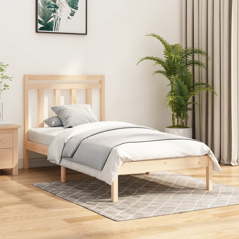 vidaXL Bed Frame without Mattress 90x190 cm Solid Wood