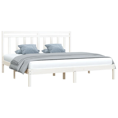 vidaXL Bed Frame without Mattress 183x203 cm King Solid Wood