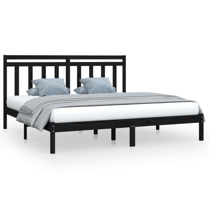 vidaXL Bed Frame without Mattress 183x203 cm King Solid Wood