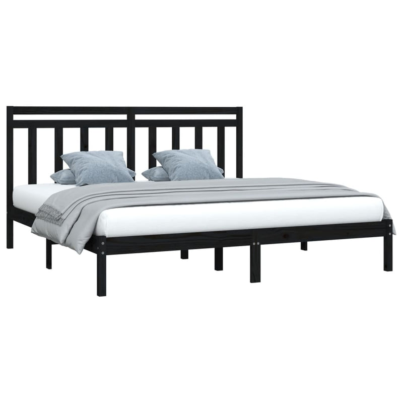 vidaXL Bed Frame without Mattress 183x203 cm King Solid Wood