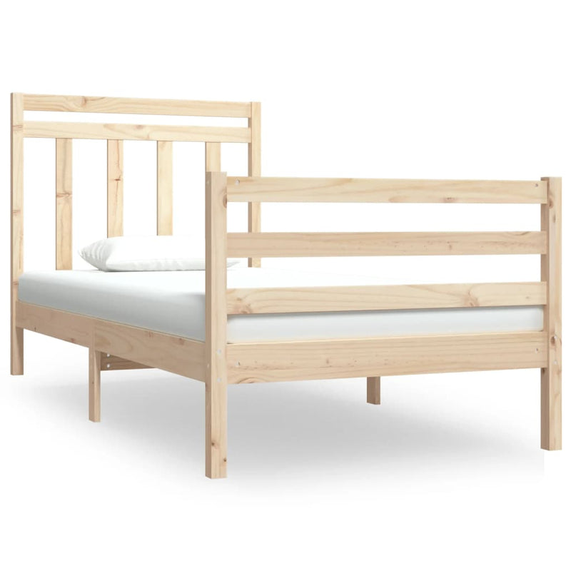 vidaXL Bed Frame without Mattress 90x190 cm Solid Wood