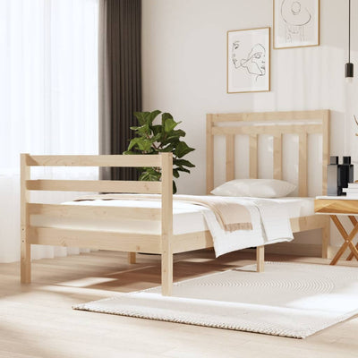 vidaXL Bed Frame without Mattress 90x190 cm Solid Wood