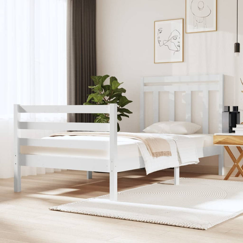 vidaXL Bed Frame without Mattress 90x190 cm Solid Wood