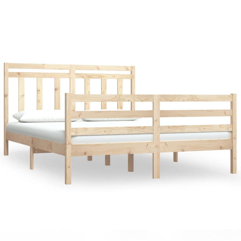 vidaXL Bed Frame without Mattress 150x200 cm Solid Wood