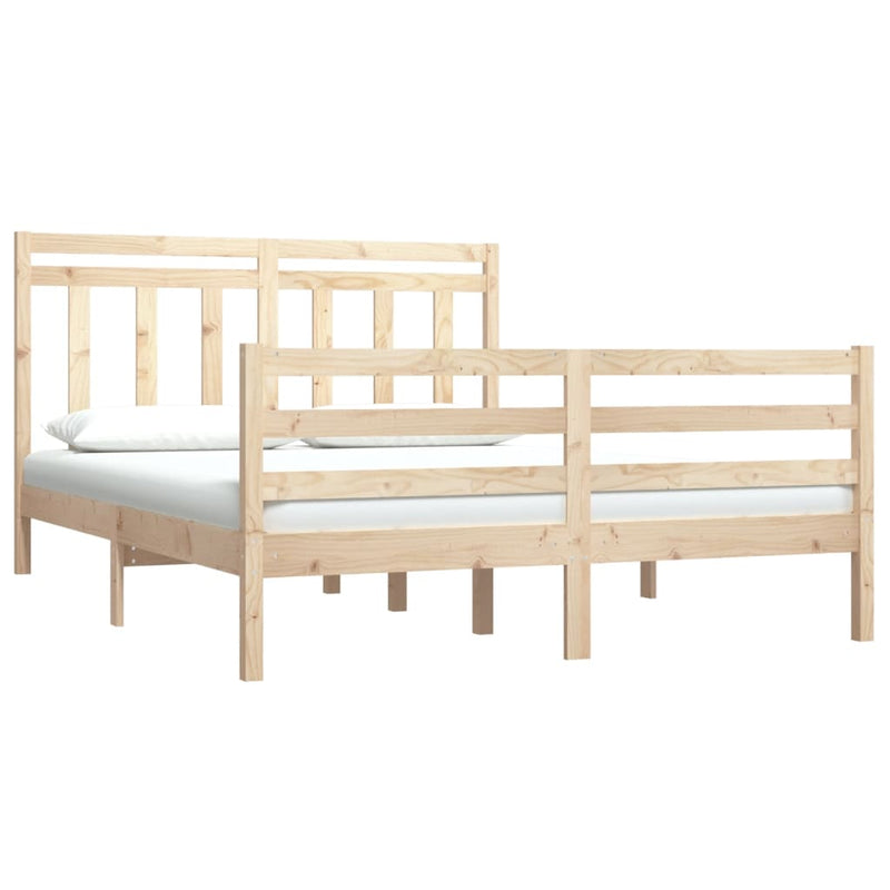 vidaXL Bed Frame without Mattress 150x200 cm Solid Wood