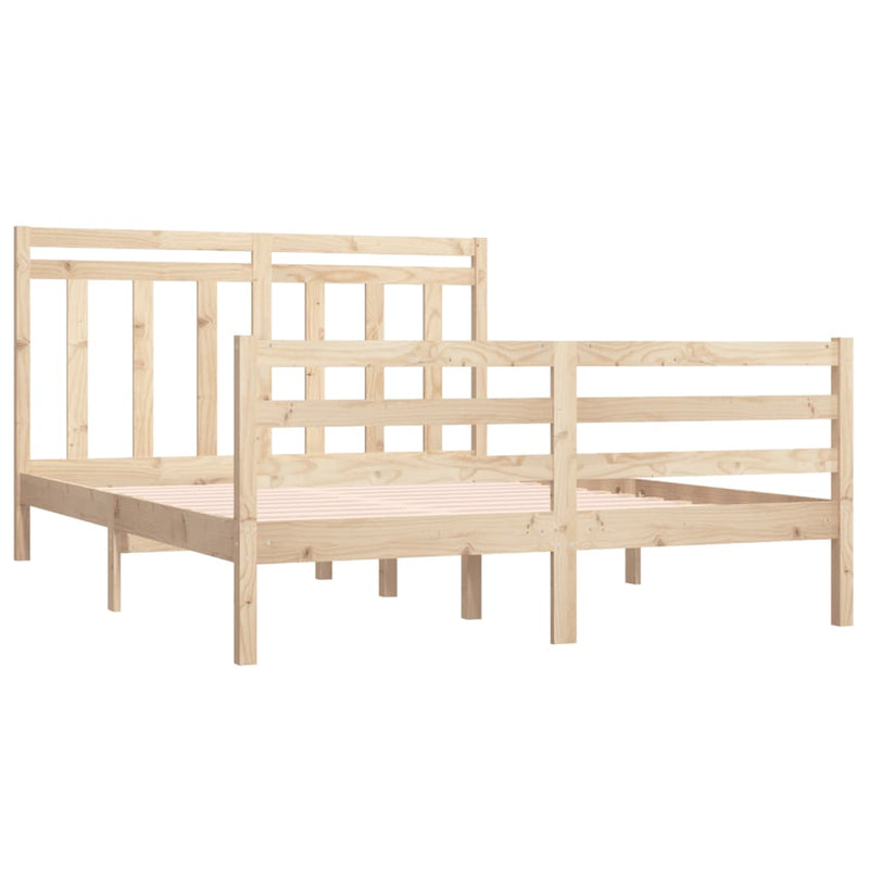 vidaXL Bed Frame without Mattress 150x200 cm Solid Wood