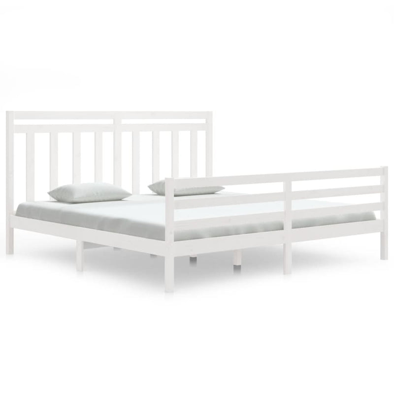 vidaXL Bed Frame without Mattress 183x203 cm King Solid Wood