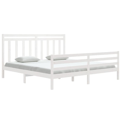vidaXL Bed Frame without Mattress 183x203 cm King Solid Wood