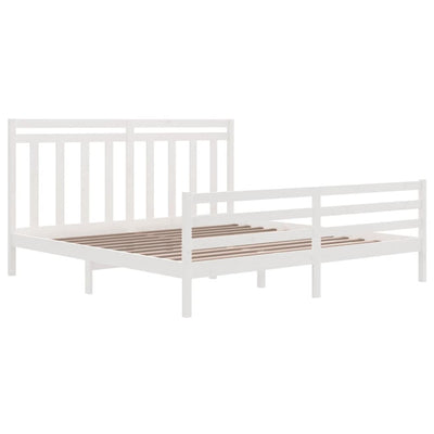 vidaXL Bed Frame without Mattress 183x203 cm King Solid Wood