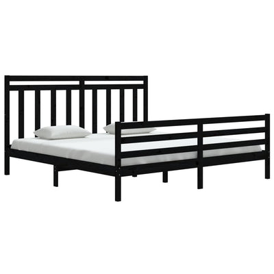 vidaXL Bed Frame without Mattress 183x203 cm King Solid Wood