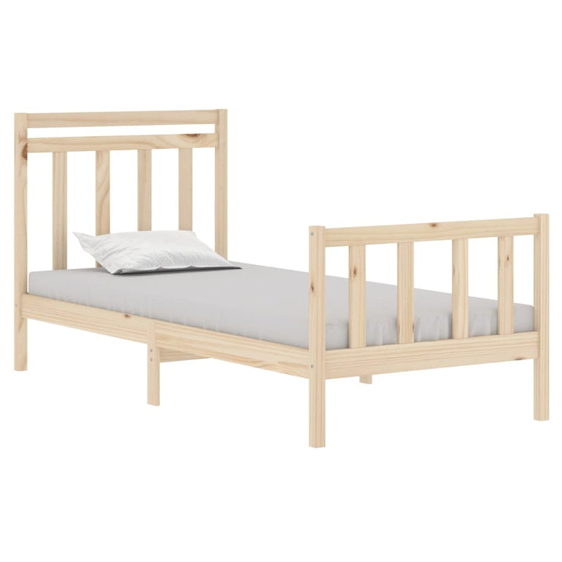 vidaXL Bed Frame without Mattress 90x190 cm Solid Wood