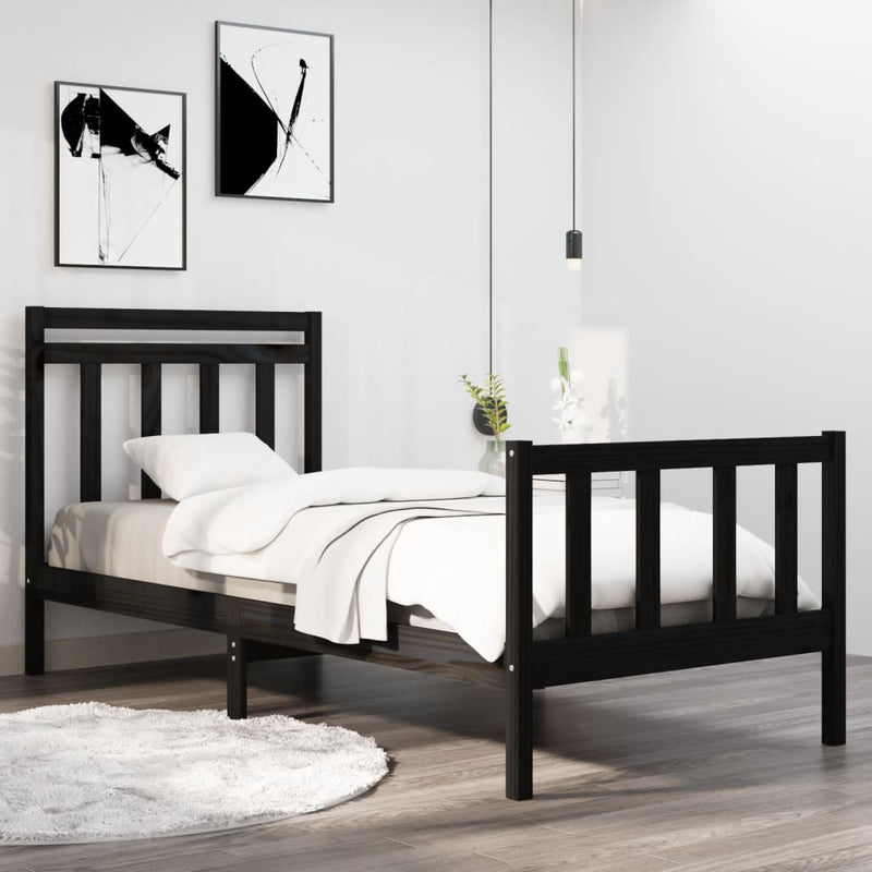 vidaXL Bed Frame without Mattress 90x190 cm Solid Wood