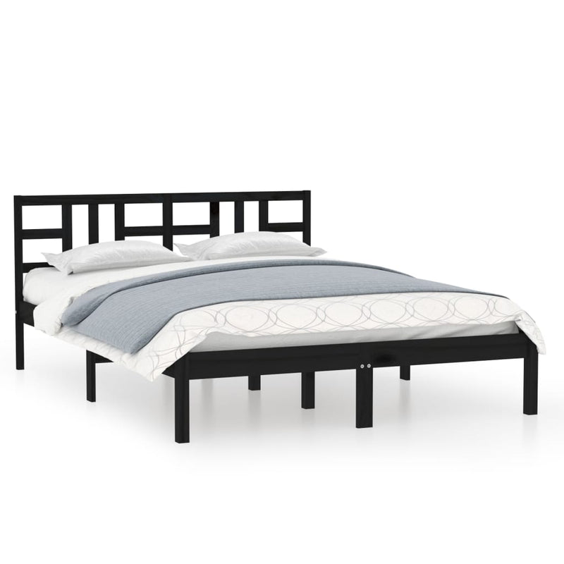 vidaXL Bed Frame without Mattress White 150x200 cm Solid Wood