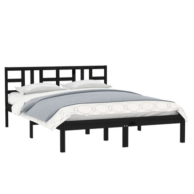 vidaXL Bed Frame without Mattress White 150x200 cm Solid Wood