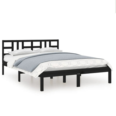 vidaXL Bed Frame without Mattress 183x203 cm King Solid Wood
