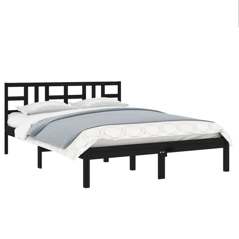 vidaXL Bed Frame without Mattress 183x203 cm King Solid Wood