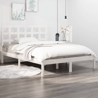 vidaXL Bed Frame without Mattress 183x203 cm King Solid Wood