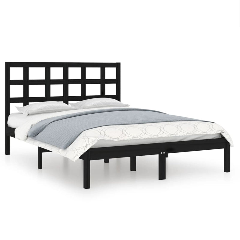 vidaXL Bed Frame without Mattress 183x203 cm King Solid Wood