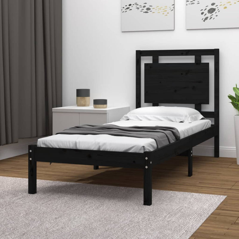 vidaXL Bed Frame without Mattress 90x190 cm Solid Wood