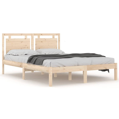 vidaXL Bed Frame without Mattress 150x200 cm Solid Wood