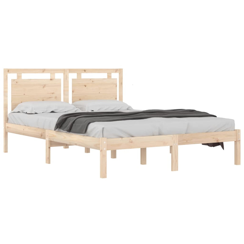 vidaXL Bed Frame without Mattress 150x200 cm Solid Wood