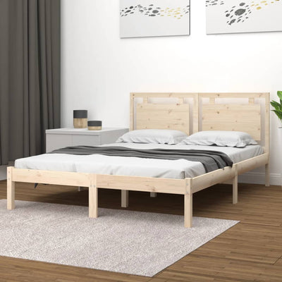 vidaXL Bed Frame without Mattress 150x200 cm Solid Wood