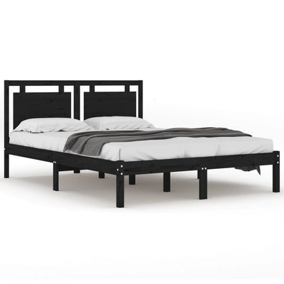 vidaXL Bed Frame without Mattress 183x203 cm King Solid Wood