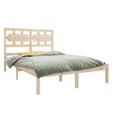 vidaXL Bed Frame without Mattress 135x190 cm Solid Wood