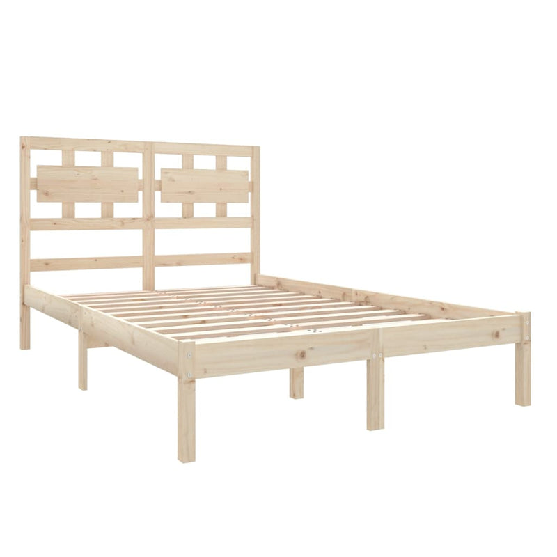 vidaXL Bed Frame without Mattress 135x190 cm Solid Wood