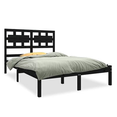 vidaXL Bed Frame without Mattress 135x190 cm Solid Wood