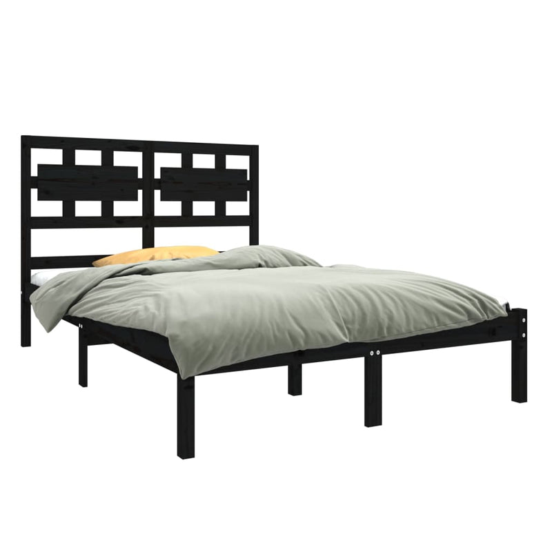 vidaXL Bed Frame without Mattress 135x190 cm Solid Wood