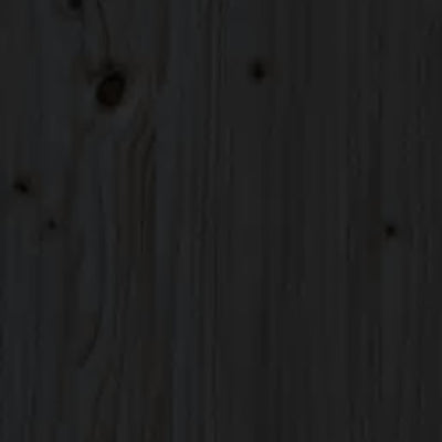 vidaXL Bed Frame without Mattress Black 183x203 cm King Solid Wood