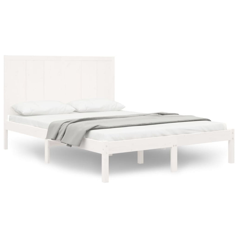 vidaXL Bed Frame without Mattress 135x190 cm Solid Wood Pine