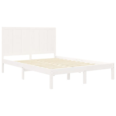 vidaXL Bed Frame without Mattress 135x190 cm Solid Wood Pine